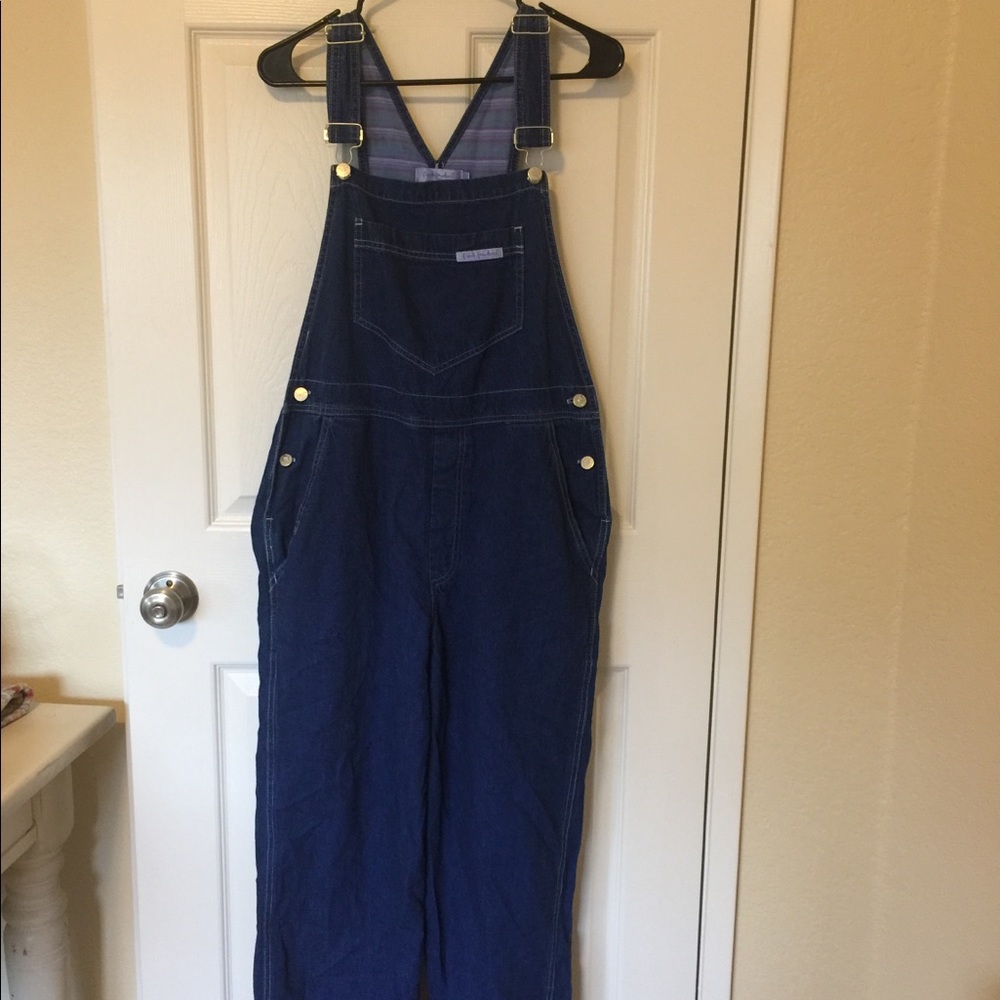 Vintage Dark Wash Overalls
